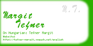 margit tefner business card